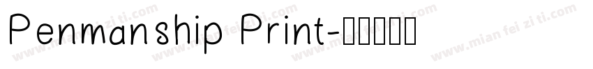 Penmanship Print字体转换